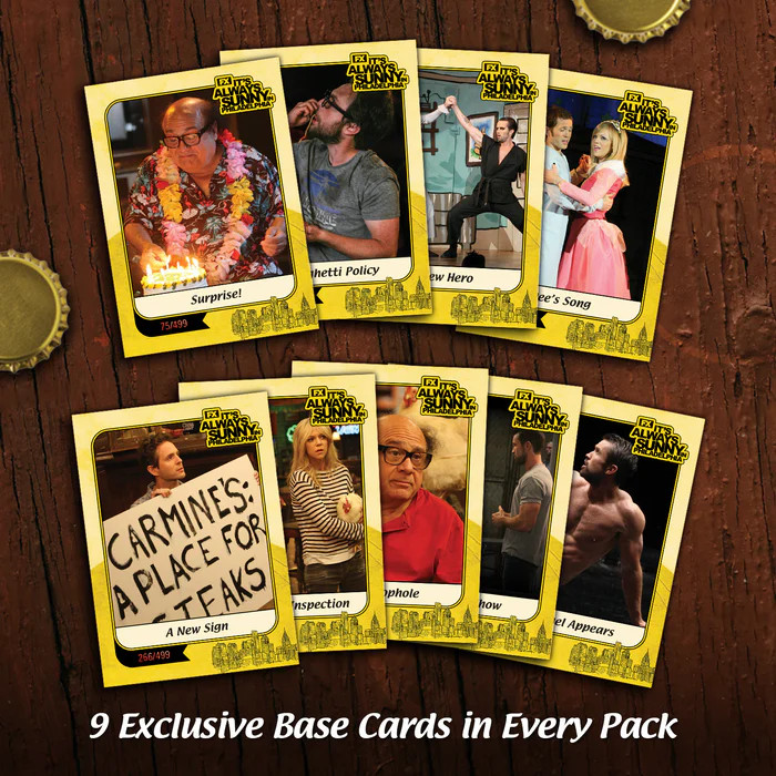 SDCC 2026 Cryptozoic It’s Always Sunny in Philadelphia Trading Card Pack LE 500 SDCC 2026 Cryptozoic It’s Always Sunny in Philadelphia Trading Card Pack LE 500