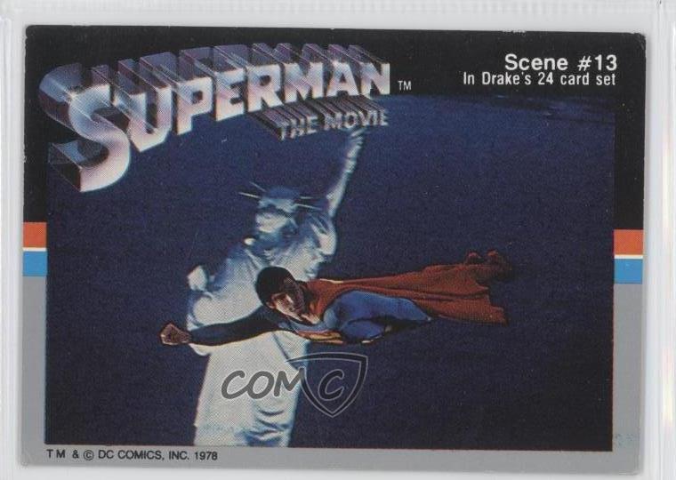 1978 Drake\'s Superman: The Movie Food Issue Superman-The Man of Steel #13 gc7