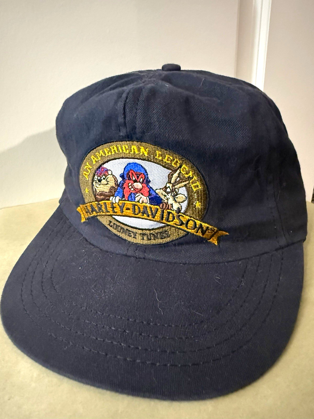 Vintage 1991 Harley Davidson Looney Tunes Hat Bugs Taz Yosemite Sam NWT USA Vintage 1991 Harley Davidson Looney Tunes Hat Bugs Taz Yosemite Sam NWT USA