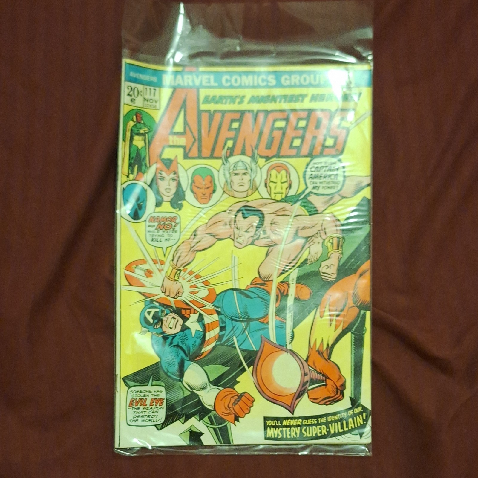 Marvel Comics The Avengers #117 1973 Roy Thomas John Buscema Cover Bronze Marvel Comics The Avengers #117 1973 Roy Thomas John Buscema Cover Bronze
