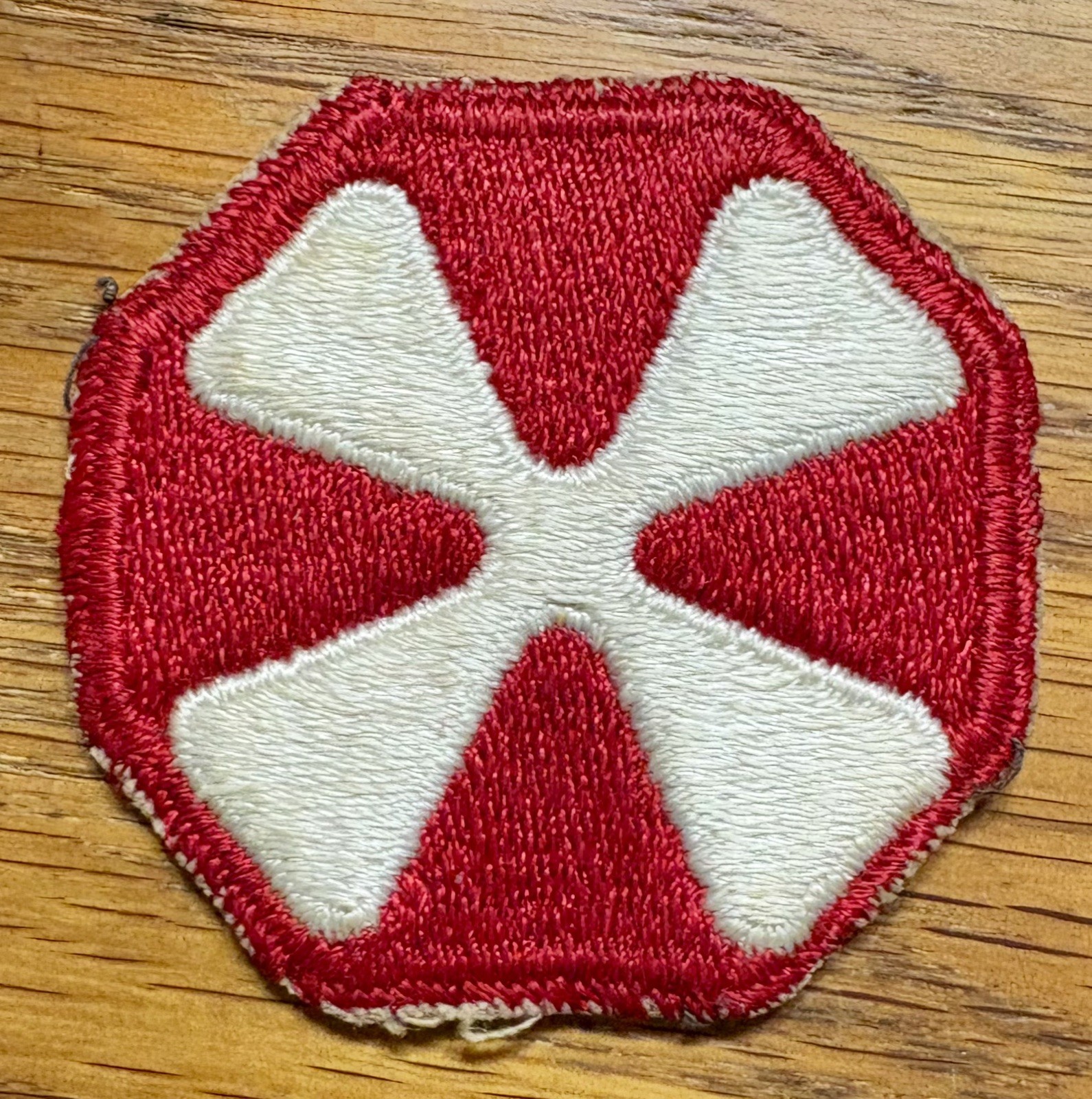 ORIGINAL WWII & 1950’s - US 8th ARMY PATCH - WORN ORIGINAL WWII & 1950’s - US 8th ARMY PATCH - WORN