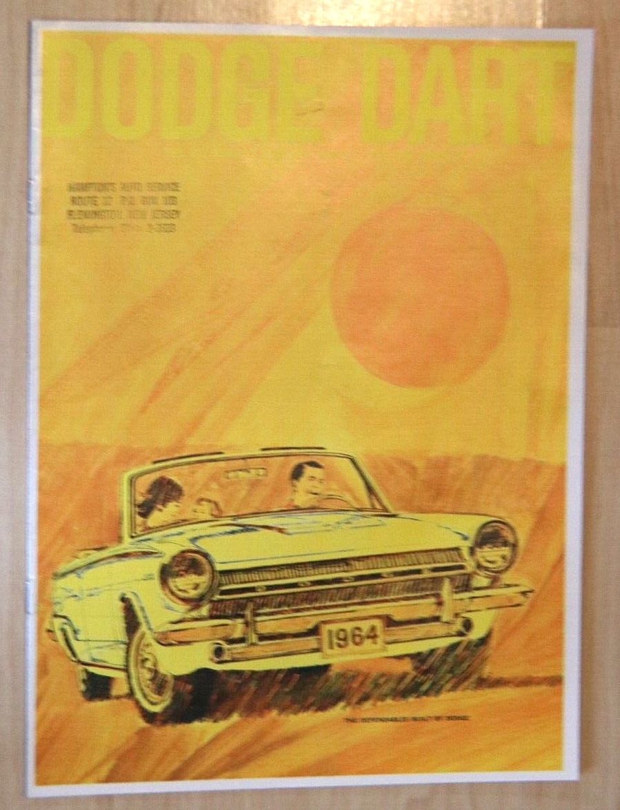 1964 dodge dart gt 270 170 series dealer sales brochure hamptons auto service NJ