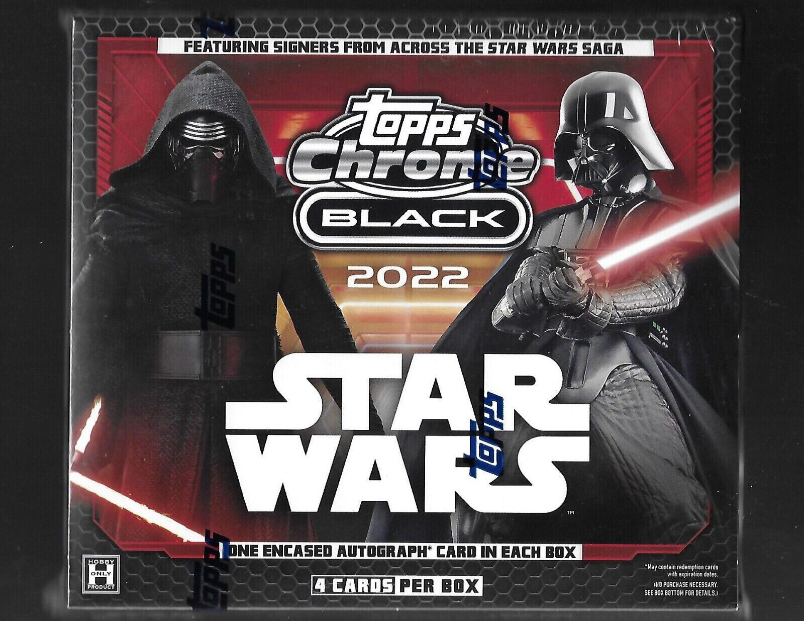 2022 Topps Star Wars Chrome Black Hobby Box Factory Sealed
