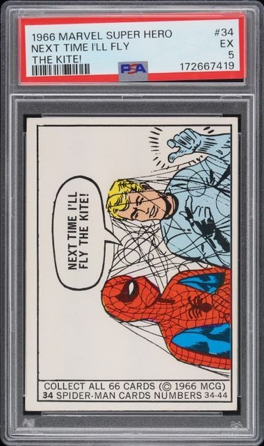 1966 Marvel Super Heroes #34 Next Time I'll Fly the Kite PSA 5 FRESH Spider-Man 1966 Marvel Super Heroes #34 Next Time I'll Fly the Kite PSA 5 FRESH Spider-Man