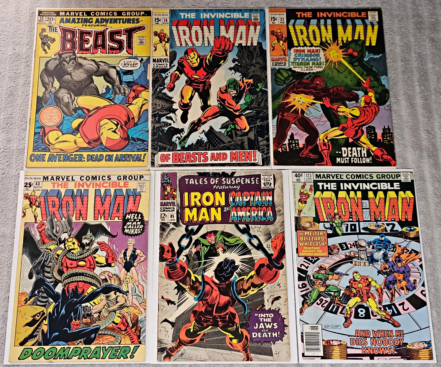 Vintage Marvel Iron Man Comic Lot Tales of Suspense 85 Beast 12 Crimson Dynamo Vintage Marvel Iron Man Comic Lot Tales of Suspense 85 Beast 12 Crimson Dynamo