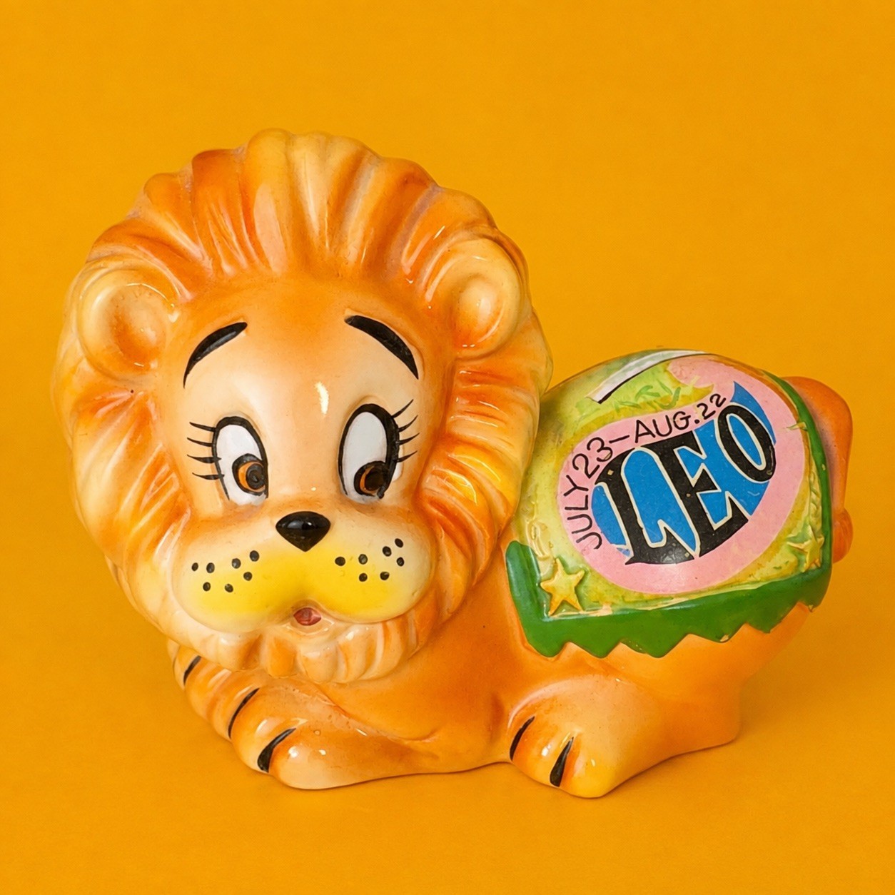 🦁 Leo Lion Zodiac Astrology Horoscope July August Figurine Bank Lefton Napco ♌️ 🦁 Leo Lion Zodiac Astrology Horoscope July August Figurine Bank Lefton Napco ♌️