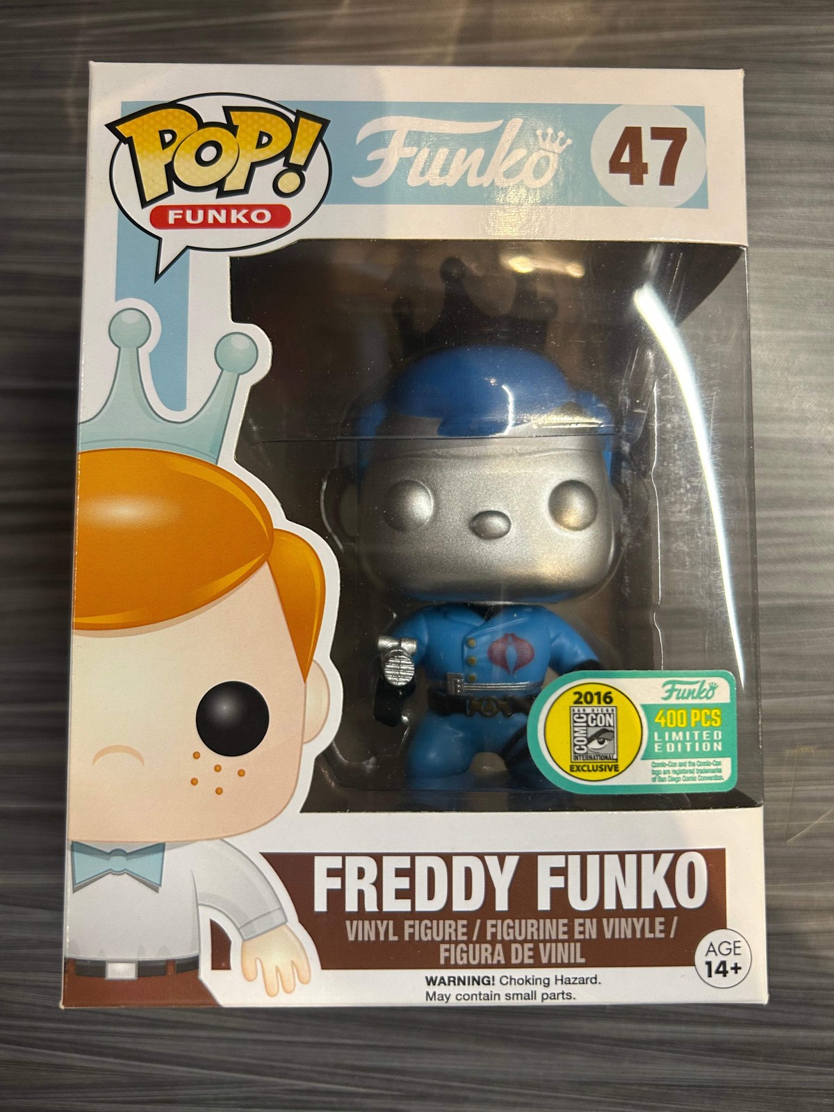 Funko POP Funko: Freddy Funko [as Cobra Commander](2016 SDCC 400 PCS)(Damaged B