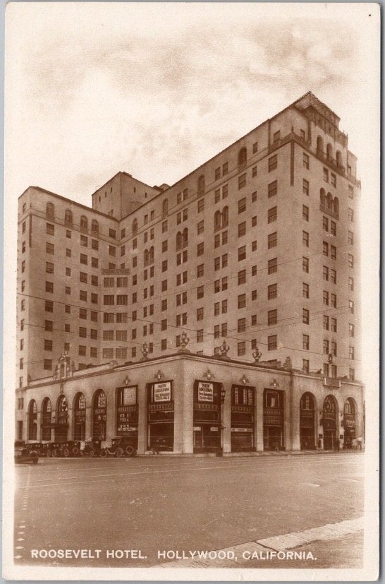 c1920s LOS ANGELES, Calif. Photo RPPC Postcard "ROOSEVELT HOTEL" Made in Germany c1920s LOS ANGELES, Calif. Photo RPPC Postcard "ROOSEVELT HOTEL" Made in Germany