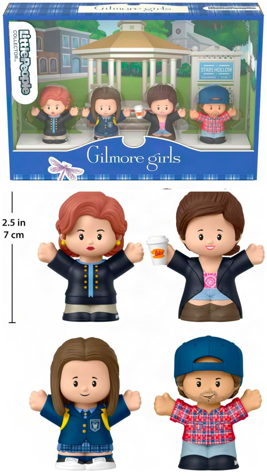 Fisher Price Little People Collector Gilmore Girls Figure Set 4 Pack AMAZON OOS