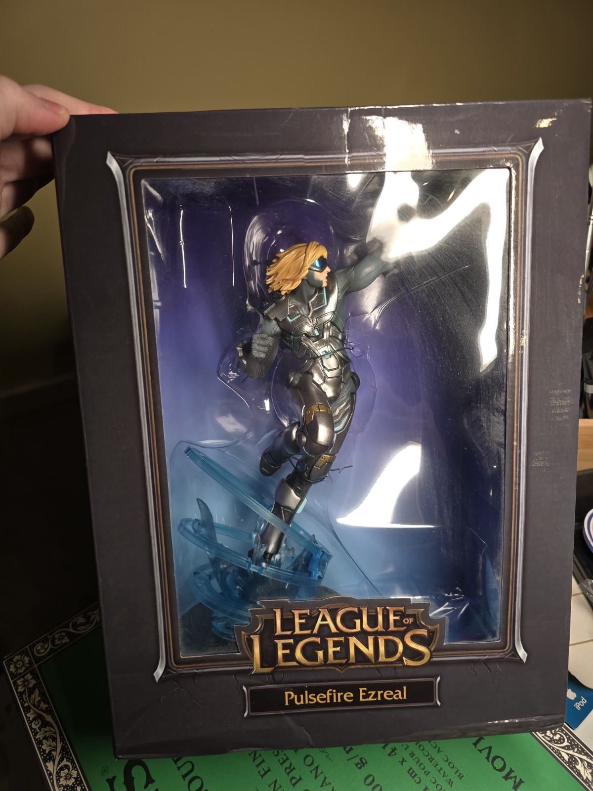 NEW SEALED League Of Legends PULSEFIRE EZREAL Metallic Silver Figure 2013 Worlds