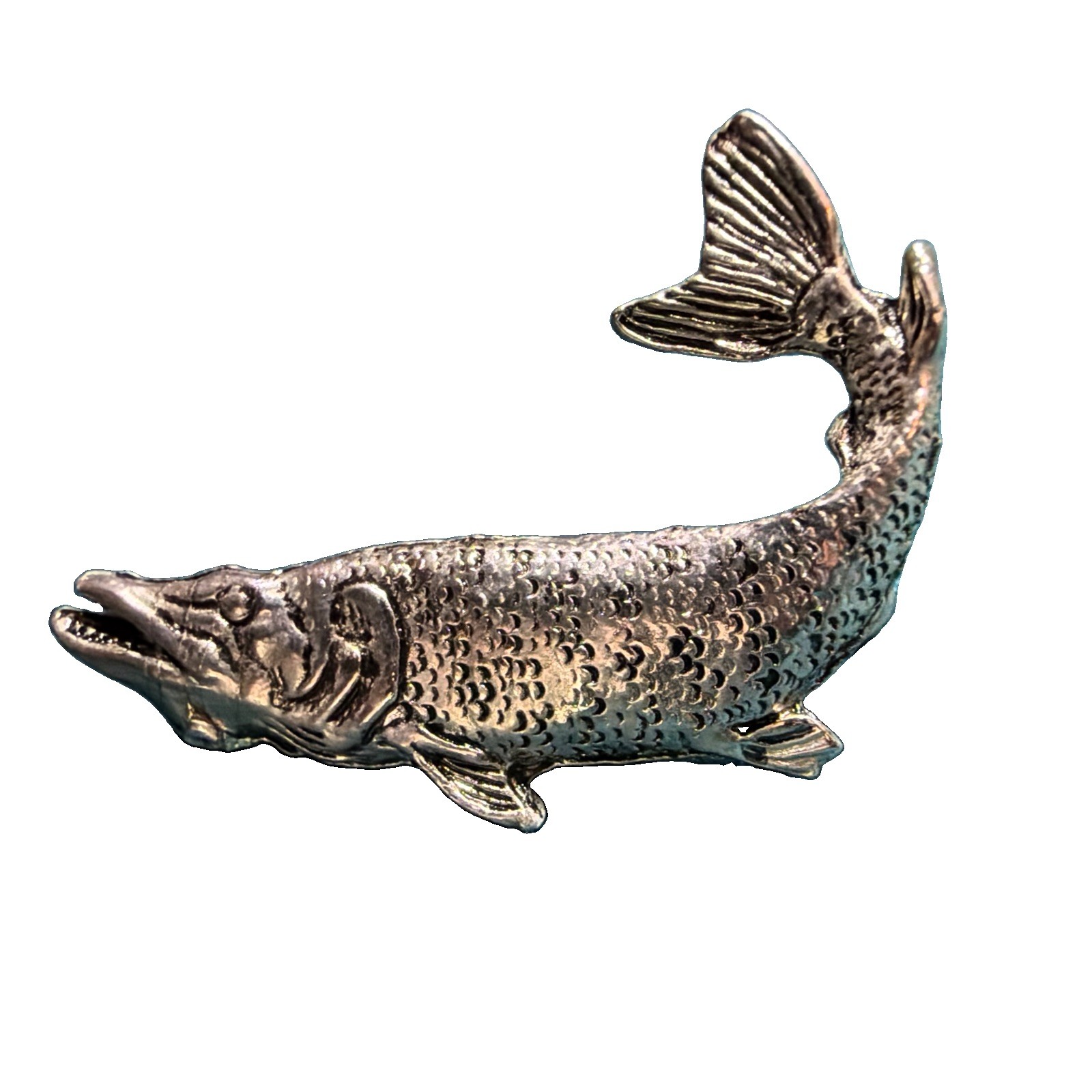 Northern Pike Hat Pin Made In Germany Pewter Northern Pike Hat Pin Made In Germany Pewter