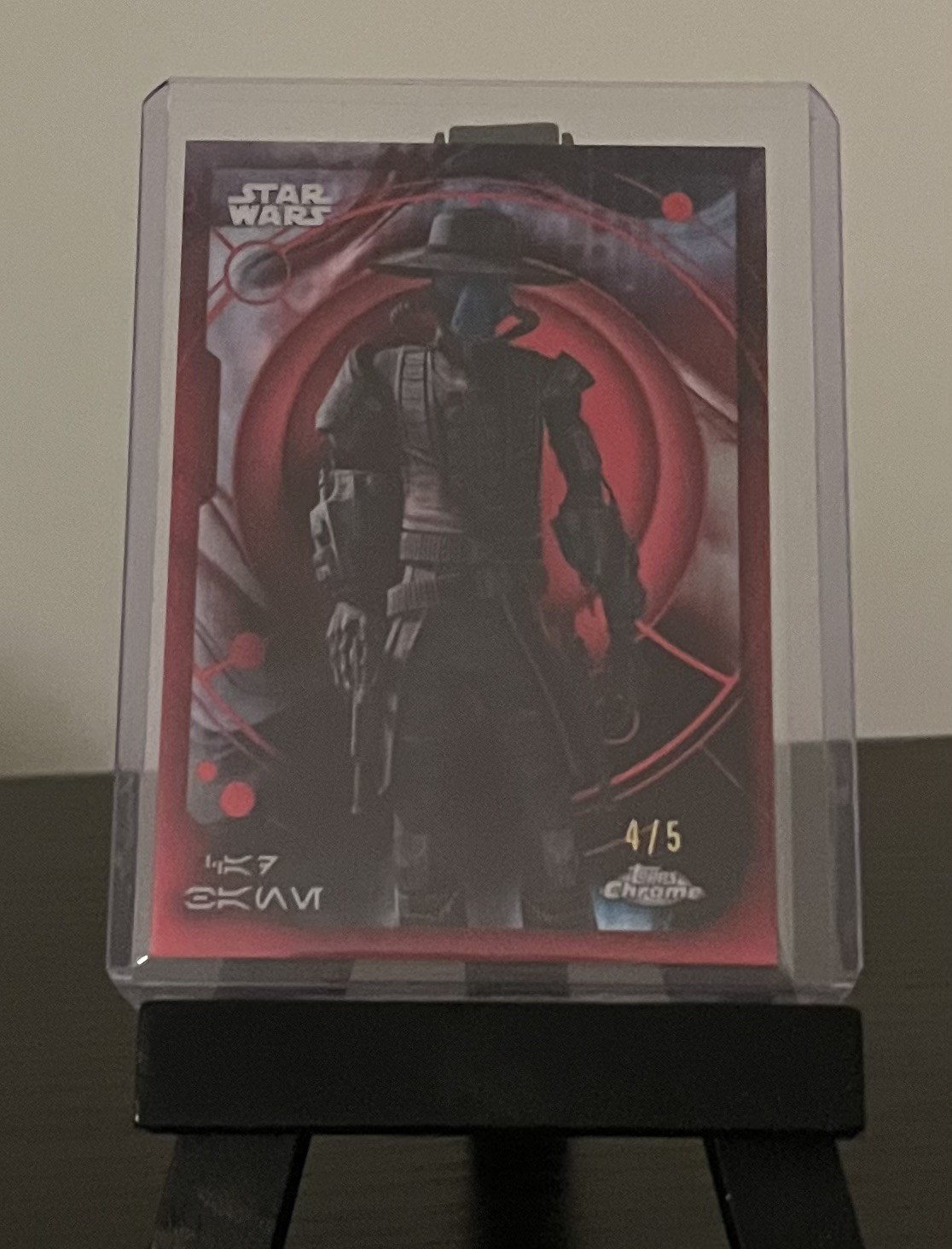 2026 Topps Star Wars Chrome Cad Bane /5 True Red 2026 Topps Star Wars Chrome Cad Bane /5 True Red