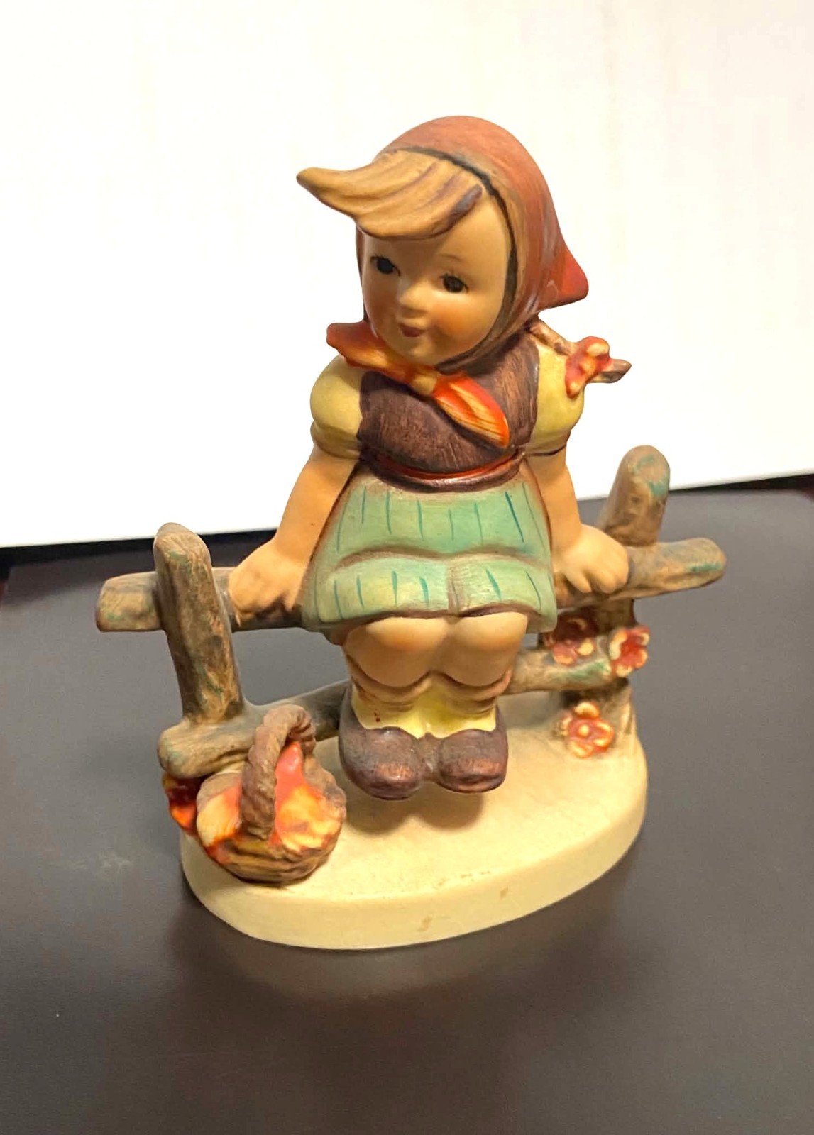 Vintage Goebel Hummel "Just Resting" Figurine - #112 3/0 1988 girl sitting Vintage Goebel Hummel "Just Resting" Figurine - #112 3/0 1988 girl sitting