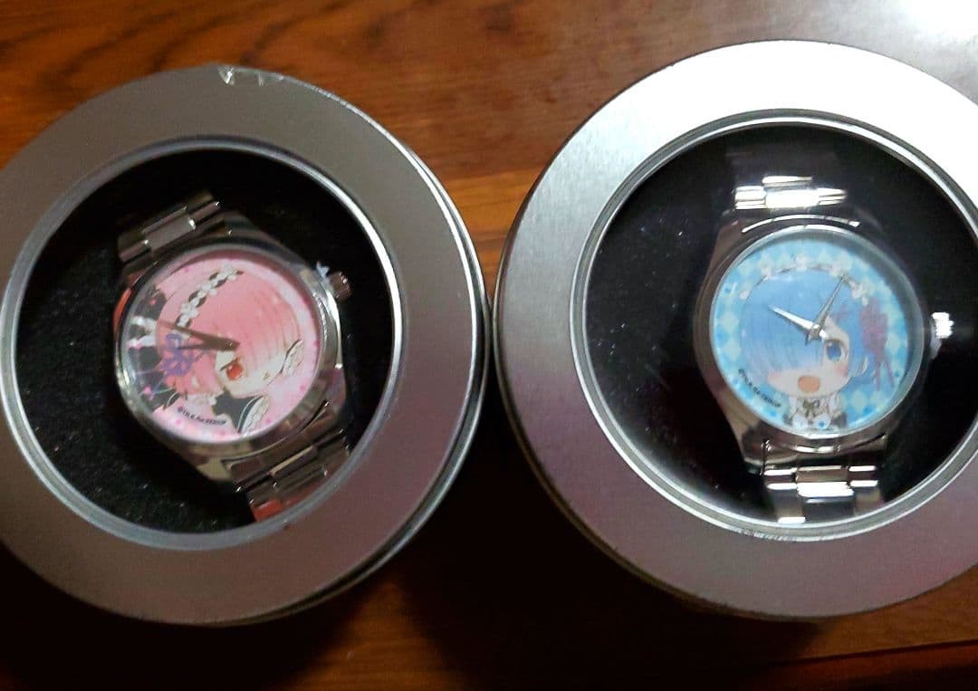 Re:Zero Rem & Ram Character Wristwatch, Prize Item Re:Zero Rem & Ram Character Wristwatch, Prize Item