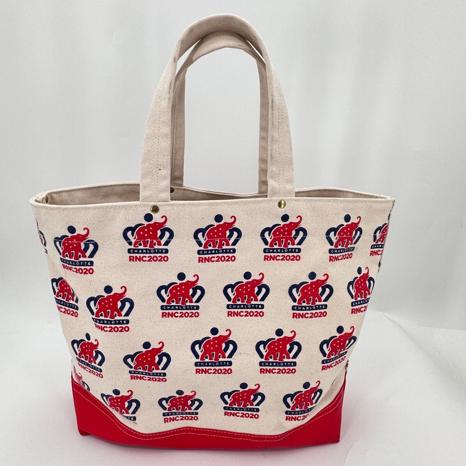 2020 Republican National Convention RNC Elephant Canvas Large Tote Bag Charlotte