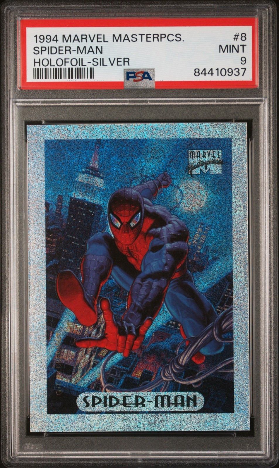 Spider-Man - 1994 Fleer Marvel Masterpieces #8 Spider-Man - 1994 Fleer Marvel Masterpieces #8