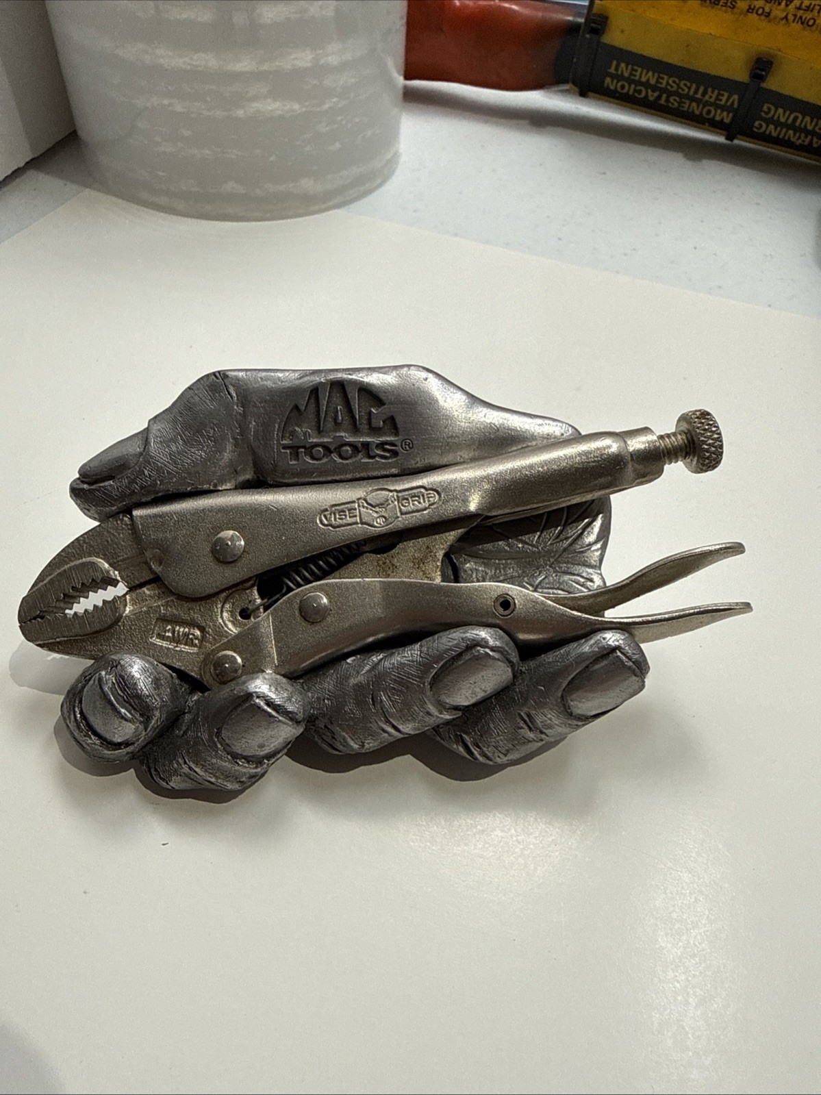 VINTAGE MAC TOOLS BELT BUCKLE, VISE-GRIP 4WR PLIERS, RARE Cool Belt Buckles