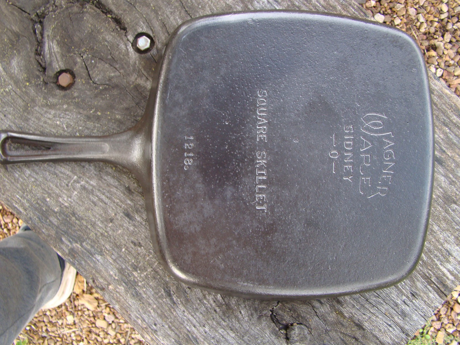 National Wagner Sidney -0- Square Skillet 1218. Restored Seasoned National Wagner Sidney -0- Square Skillet 1218. Restored Seasoned