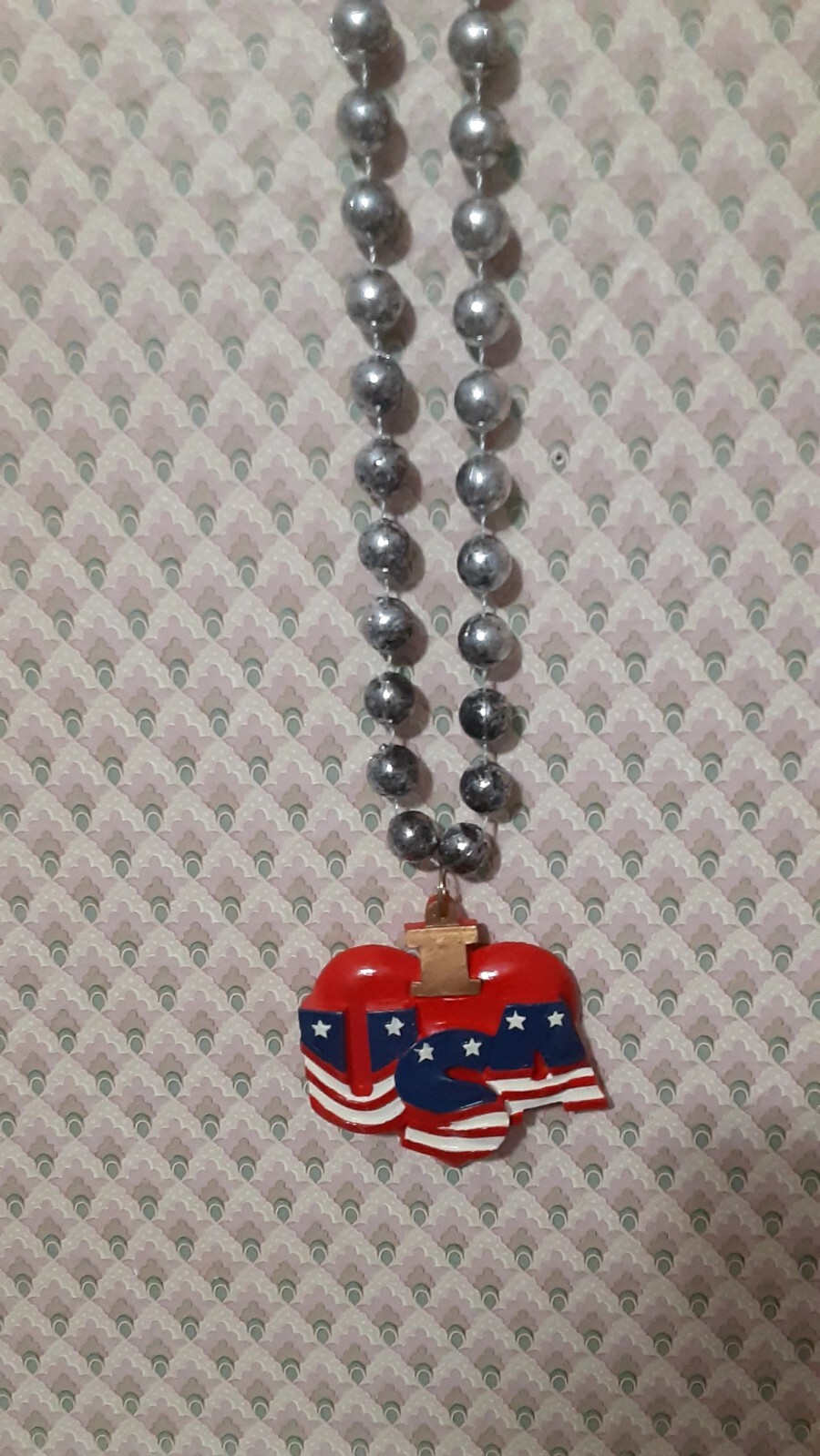 I  ❤ America Patriotic Beads