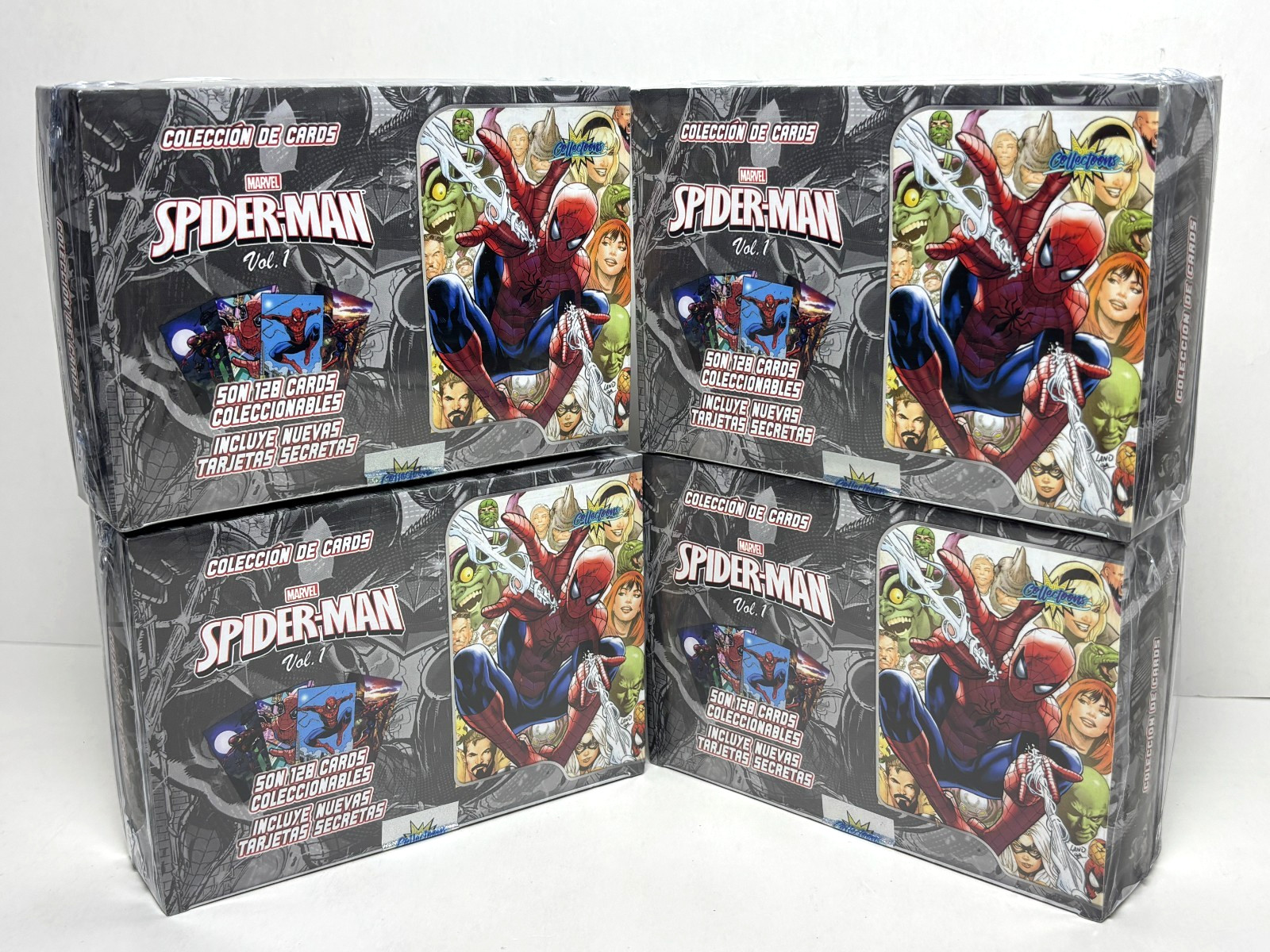 4 BOXES - MARVEL SPIDER-MAN Collectoons Cards - 96 Sealed Packs 4 BOXES - MARVEL SPIDER-MAN Collectoons Cards - 96 Sealed Packs