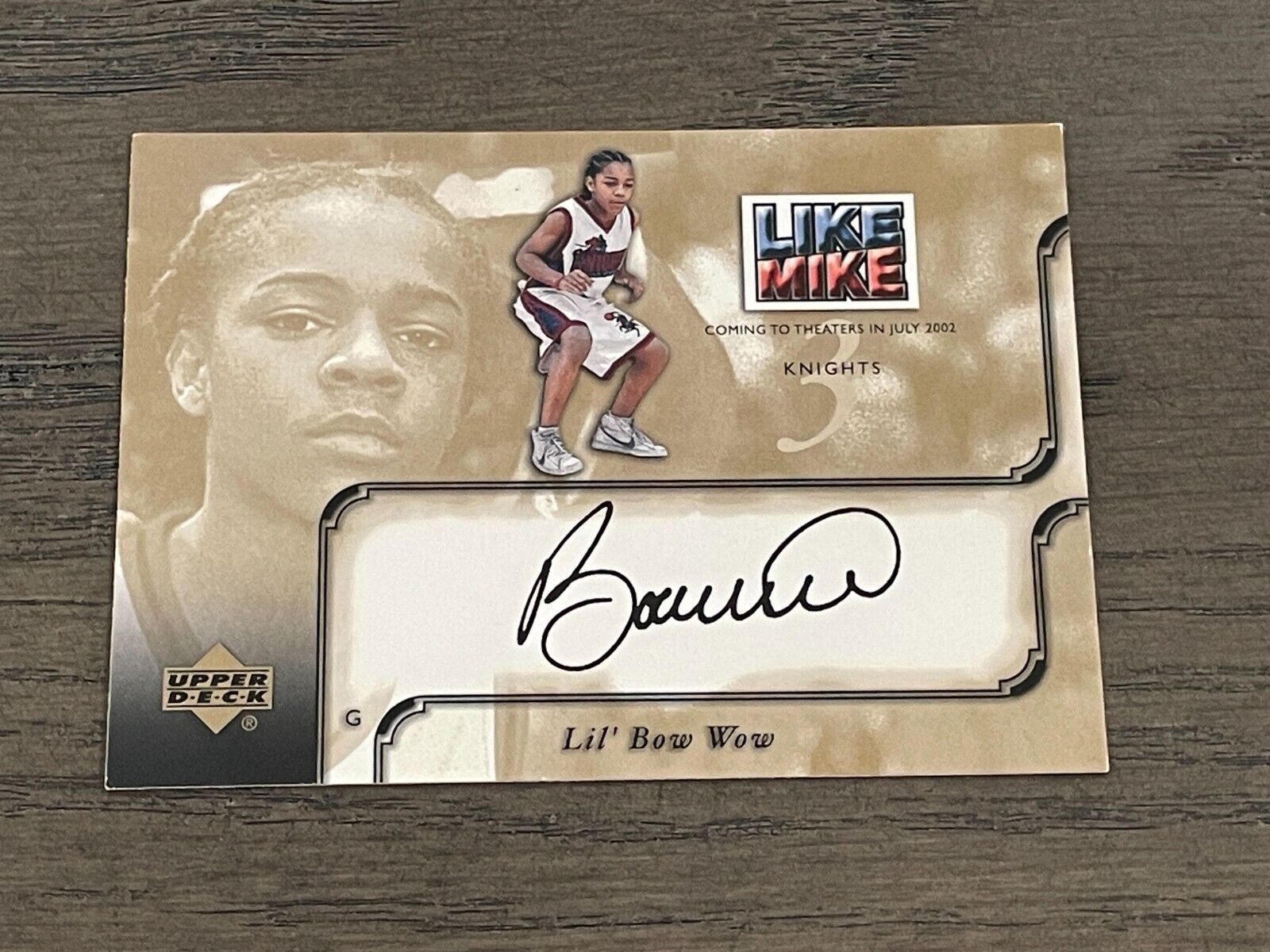 2001-02 Upper Deck Inspirations Like Mike Lil’ Bow Wow Facsimile Autograph #BW