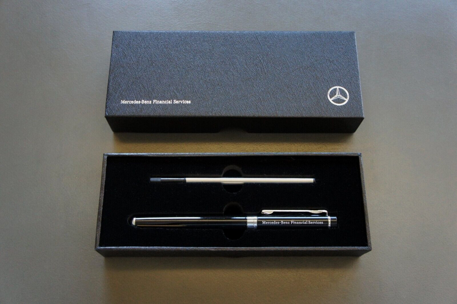 NIB Genuine Mercedes-Benz Financial Services Black Ballpoint Roller Ball Pen NIB Genuine Mercedes-Benz Financial Services Black Ballpoint Roller Ball Pen