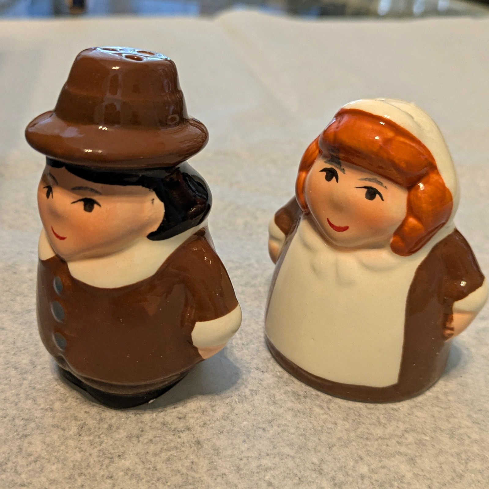 Publix 2025 "The Lilgrim Pair" Ceramic Salt & Pepper Shakers Set w/ Box Publix 2025 "The Lilgrim Pair" Ceramic Salt & Pepper Shakers Set w/ Box