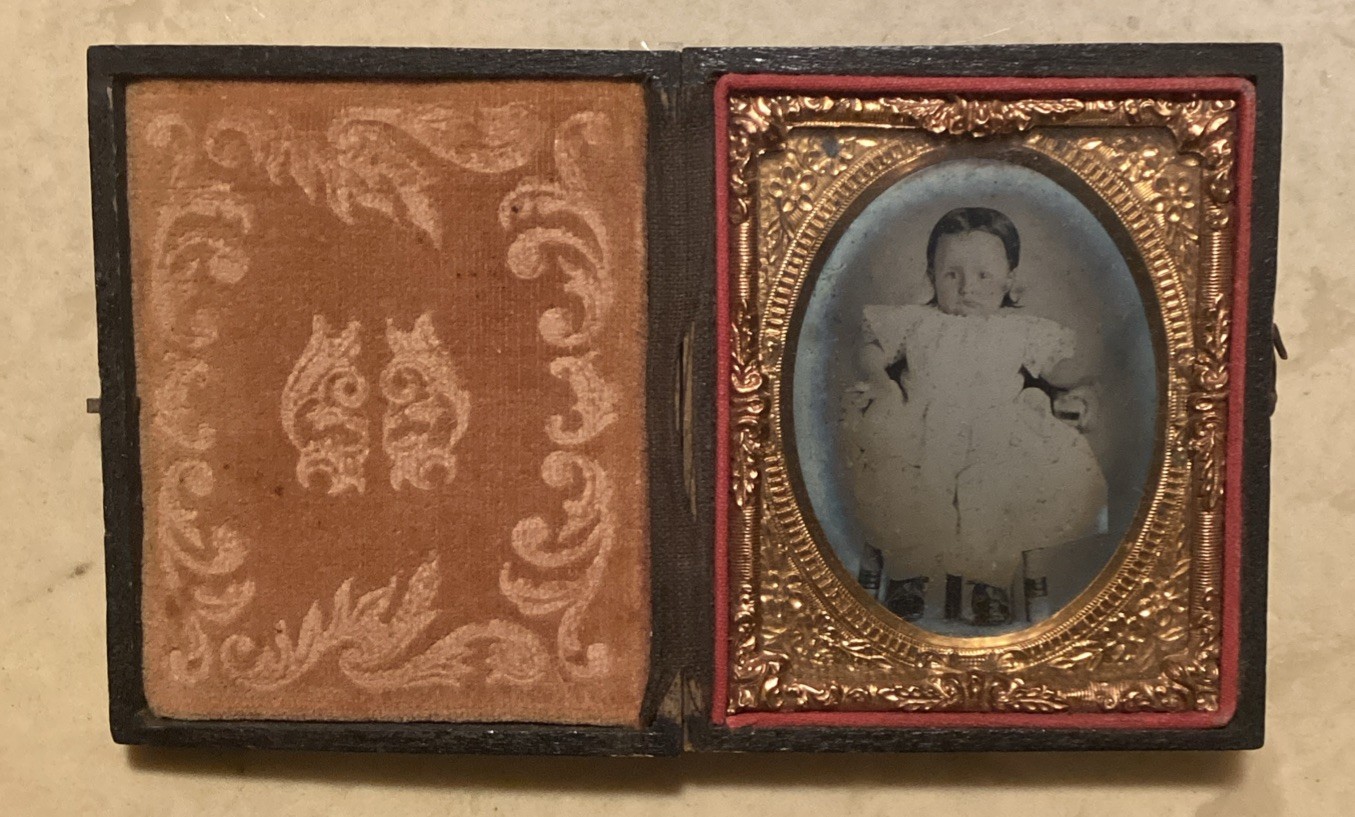 Civil War Era Baby Portrait Tintype Union Case 1860s Antique Civil War Era Baby Portrait Tintype Union Case 1860s Antique