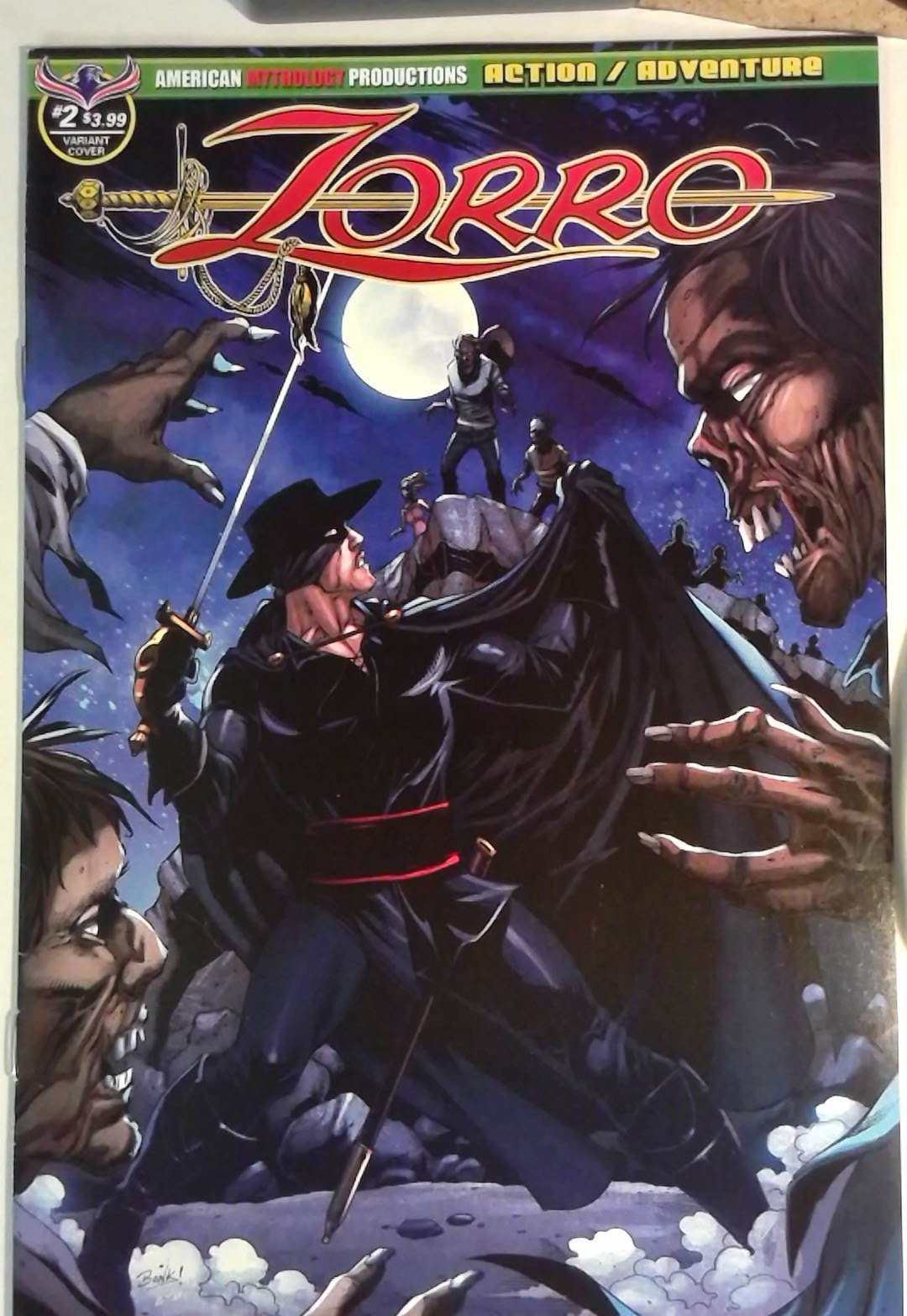 Zorro: Swords Hell #2 c American Mythology Productions 2018 Variant Comic Book Zorro: Swords Hell #2 c American Mythology Productions 2018 Variant Comic Book