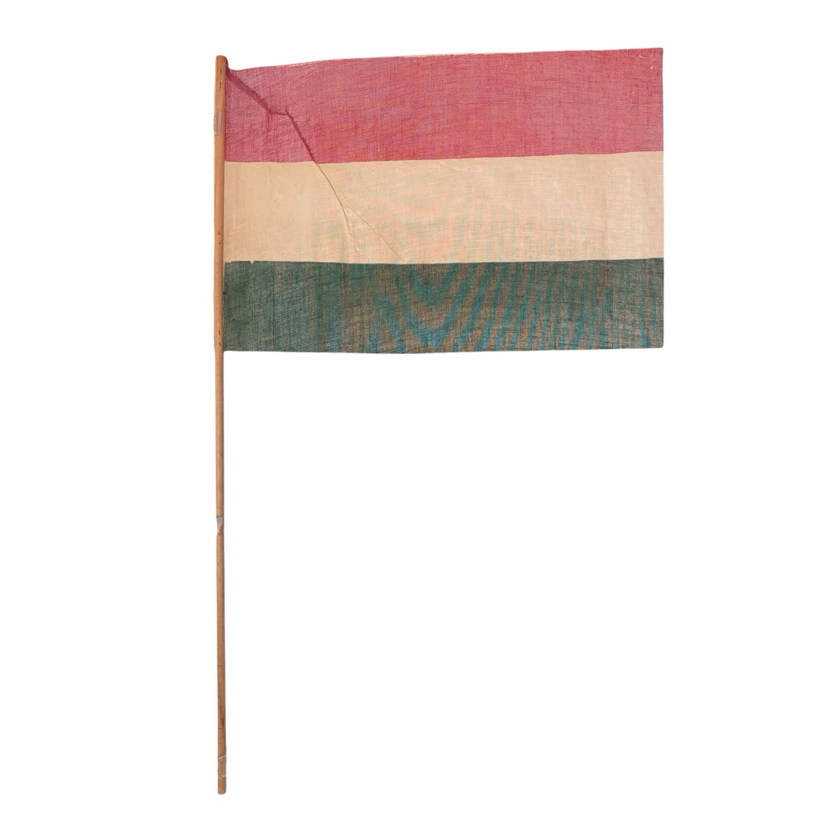 Antique Early 1900s Flag of Hungary Cotton Muslin Antique Early 1900s Flag of Hungary Cotton Muslin