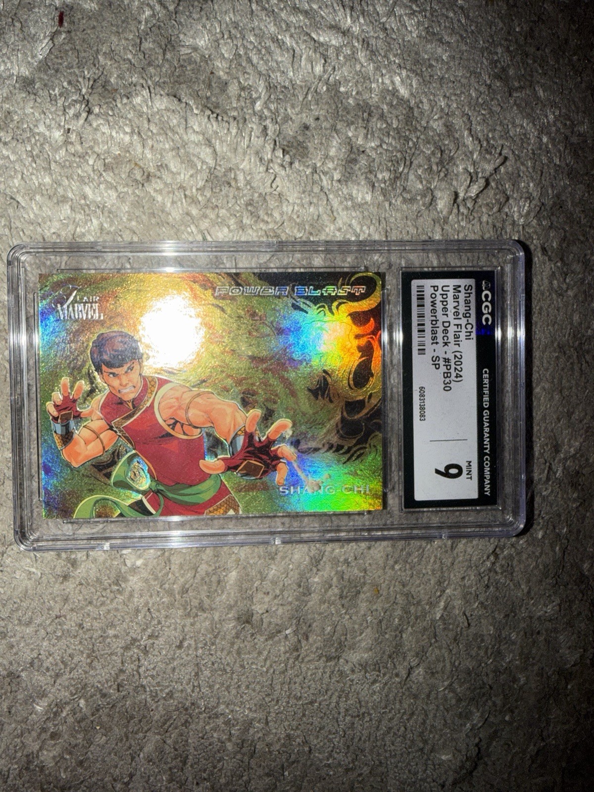 2024 CGC 9 UD Marvel Flair Power Blast Shang-Chi #PB30 SP 2024 CGC 9 UD Marvel Flair Power Blast Shang-Chi #PB30 SP