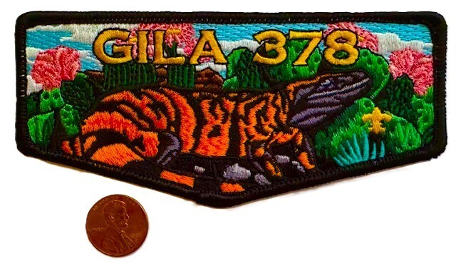 MERGED BOY SCOUT OA GILA LODGE378 BSA YUCCA COUNCIL DEATH FLAP ONLY 125 MADE MERGED BOY SCOUT OA GILA LODGE378 BSA YUCCA COUNCIL DEATH FLAP ONLY 125 MADE