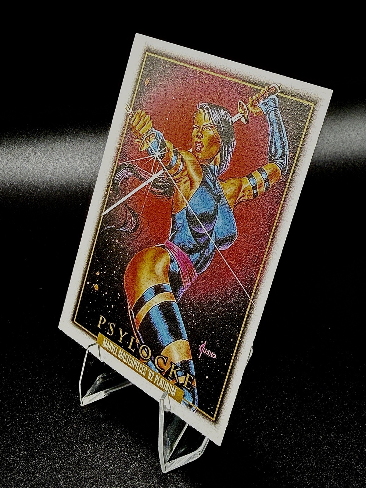2024 Marvel Masterpieces '92 Platinum Psylocke Leather #65 2024 Marvel Masterpieces '92 Platinum Psylocke Leather #65