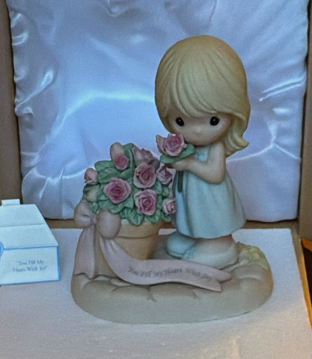 Precious Moments 830004 “You Fill My Heart With Joy” Porcelain - Mint Cond w/Box