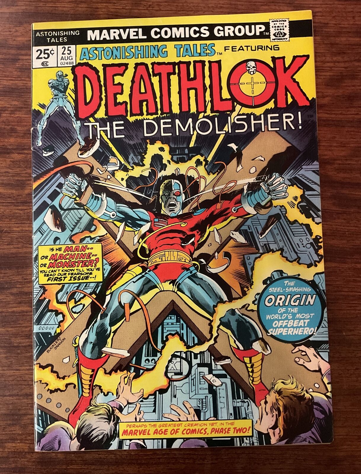 Astonishing Tales Deathlok The Demolisher #25 Vf 6.5 + Aug 1974