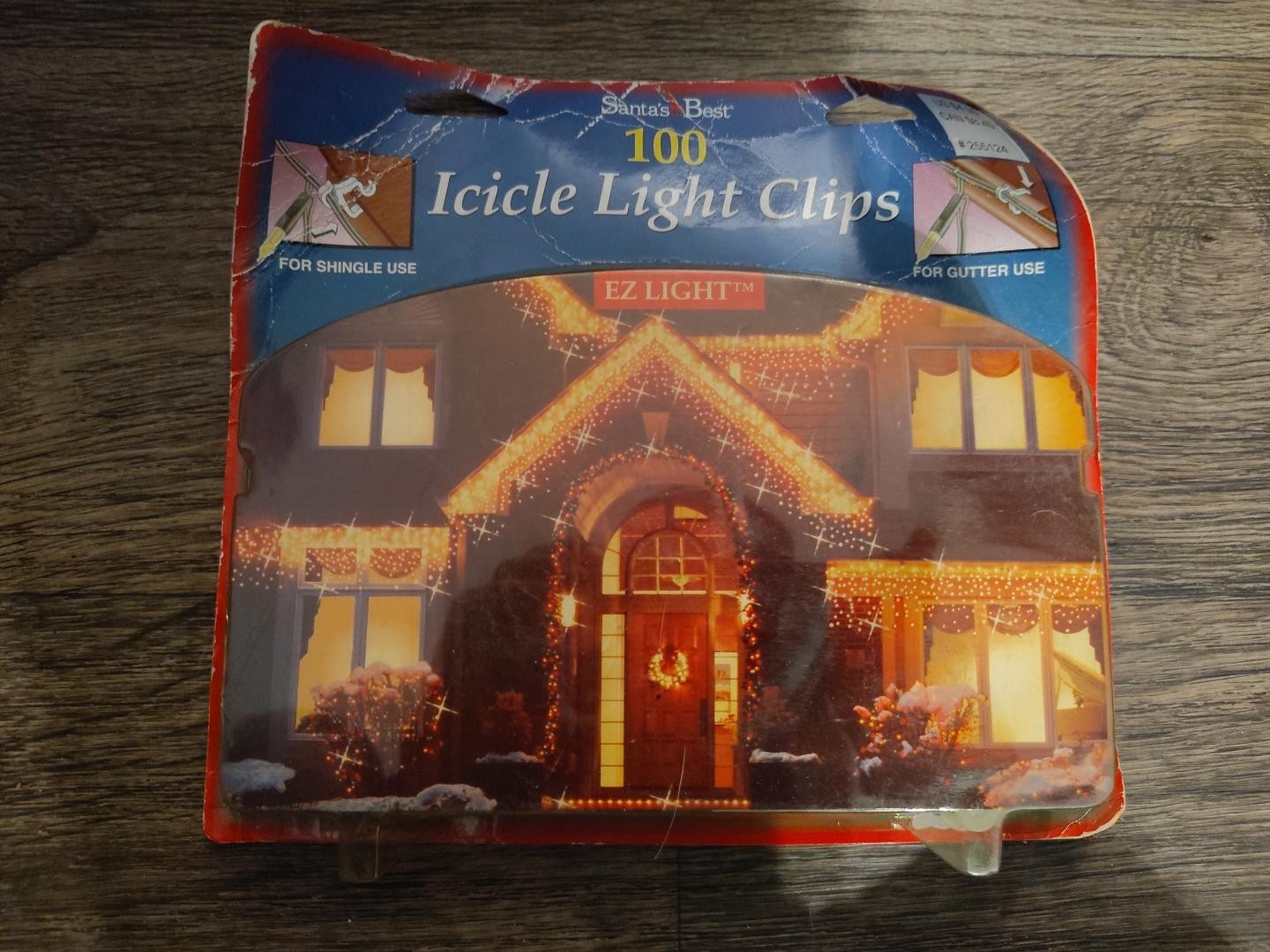 Vintage 1999 Santa's Best 100 Icicle Light Clips EZ Light Shingle Gutter Xmas Vintage 1999 Santa's Best 100 Icicle Light Clips EZ Light Shingle Gutter Xmas