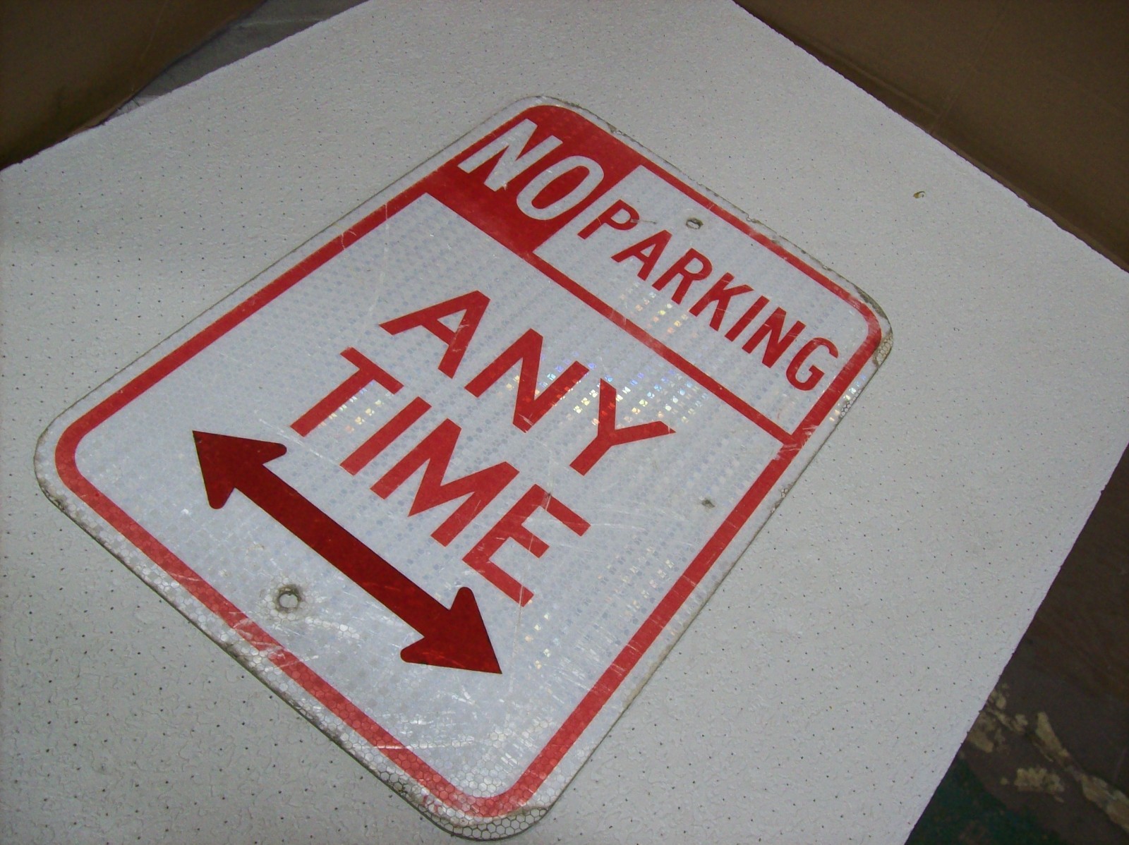 #13) Used Authentic Street Sign - NO PARKING ANYTIME #13) Used Authentic Street Sign - NO PARKING ANYTIME