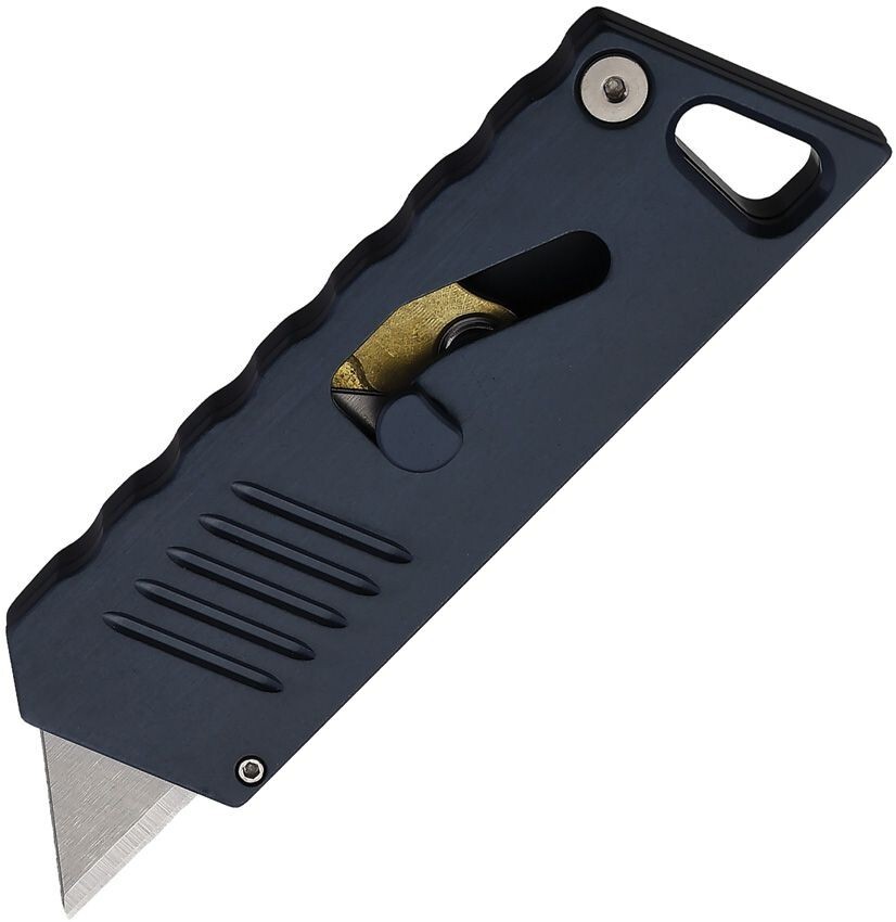 Focus Works EDC Bob The Boxcutter With Gunmetal Handle Spring-Loaded Retraction Focus Works EDC Bob The Boxcutter With Gunmetal Handle Spring-Loaded Retraction
