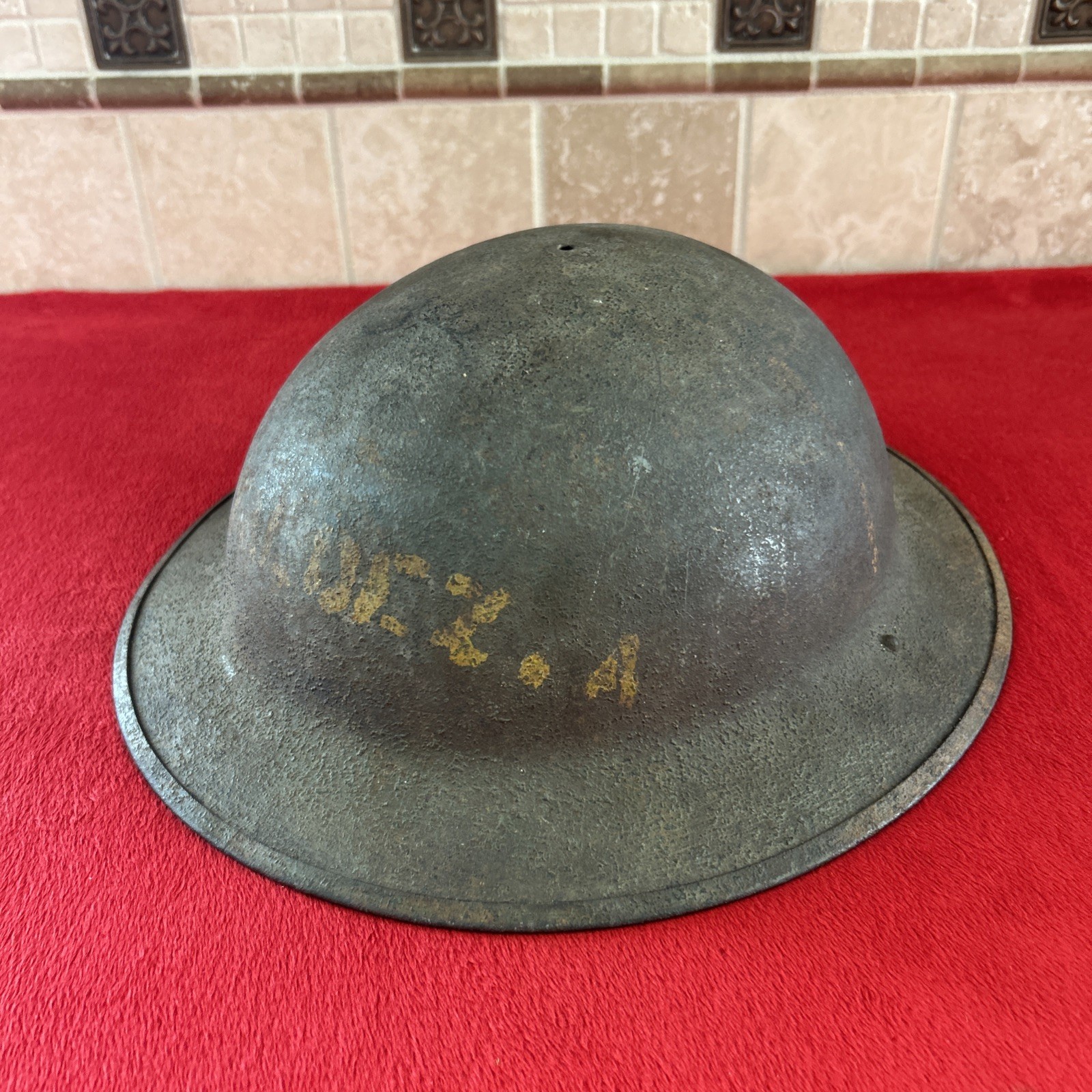 Original WWI US M1917 Doughboy Helmet WW1 Steel Original WWI US M1917 Doughboy Helmet WW1 Steel