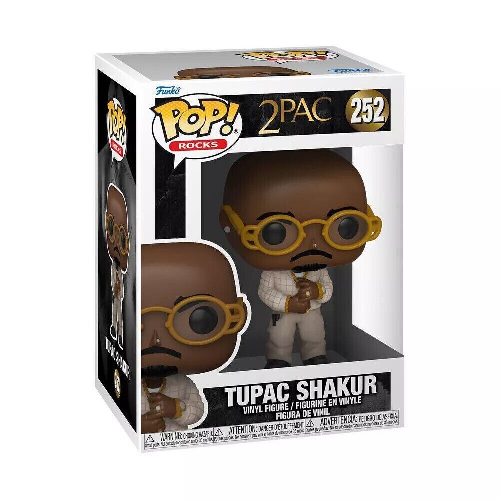 Funko Pop Tupac Loyal to the Game Vinyl Figure #252 New West Coast Rapper Rap 