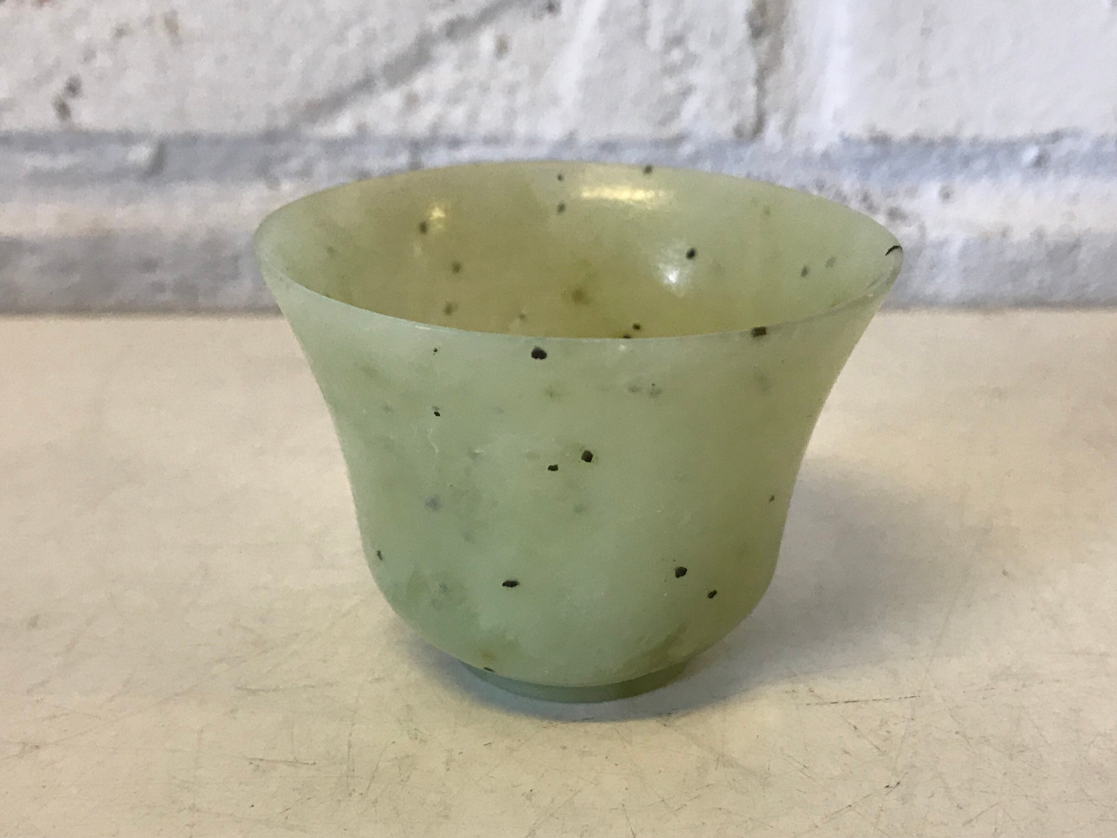 Vintage Possibly Antique Small Chinese Jade Cup Vintage Possibly Antique Small Chinese Jade Cup
