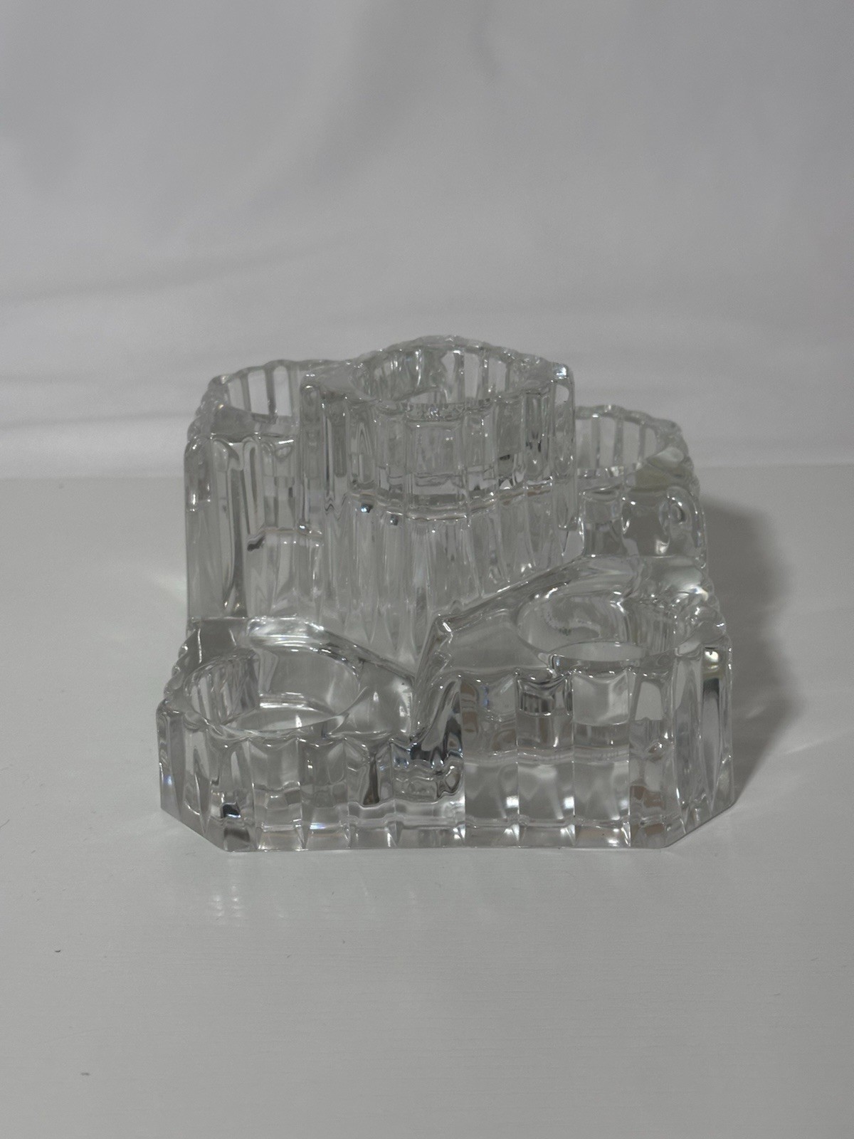 Partylight Lead Crystal 5 Candle Votive Candle Holder Cascading Castle Germany Partylight Lead Crystal 5 Candle Votive Candle Holder Cascading Castle Germany