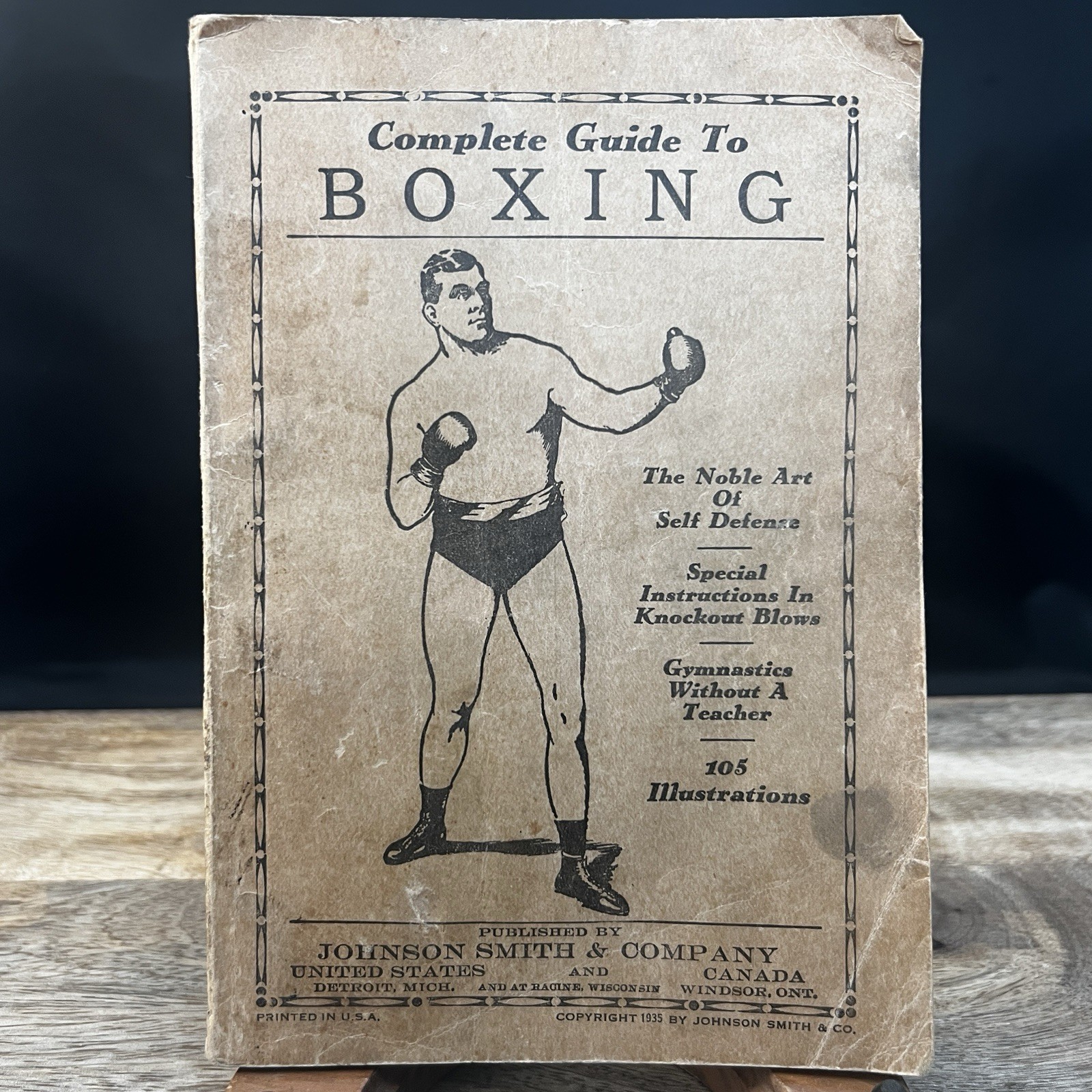 Complete Guide to Boxing Johnson Smith & Co. 1935 Booklet Vintage Martial Arts