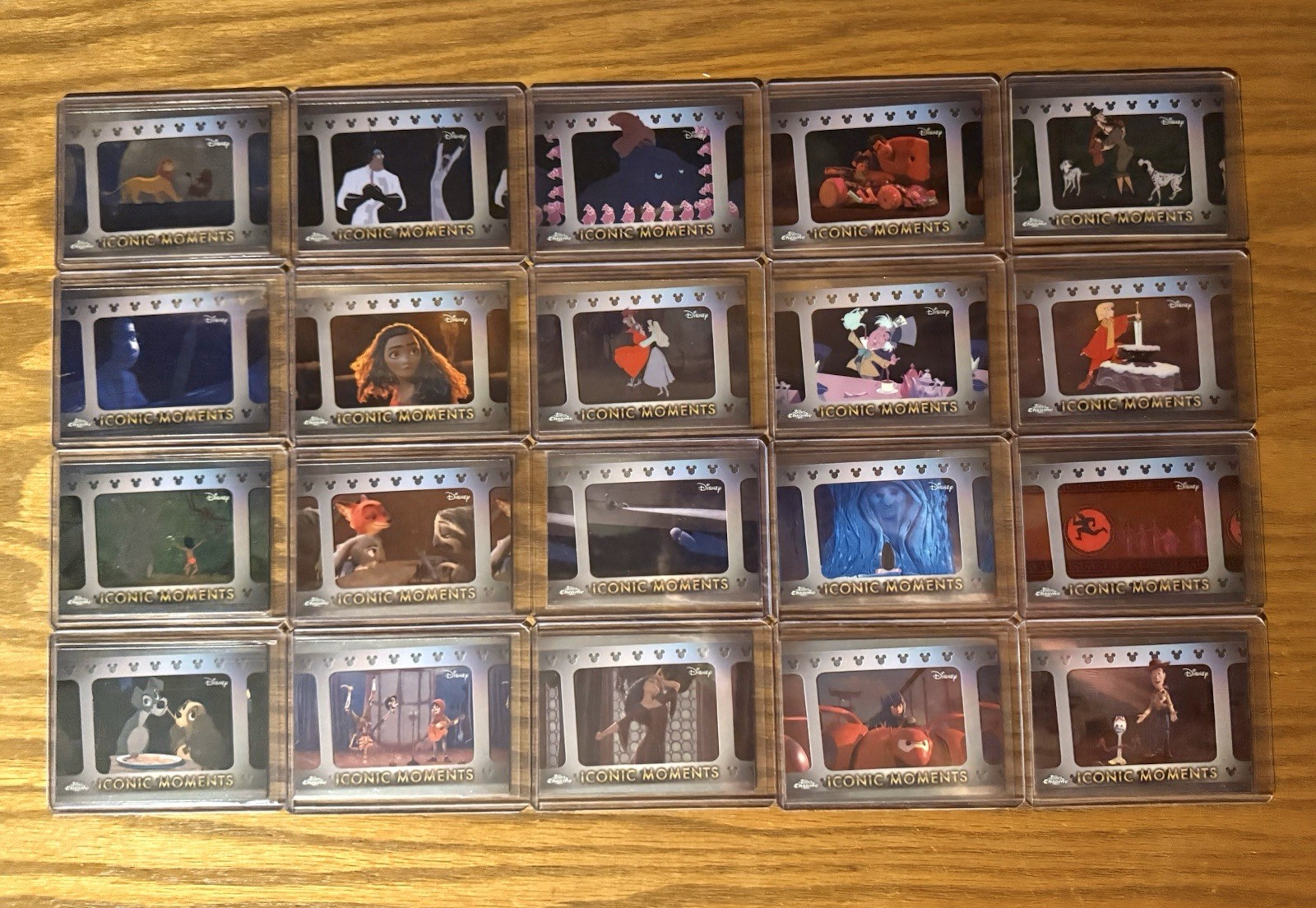 2025 Topps Chrome Disney  Iconic Moments Complete 20-Card Set IM-1-20