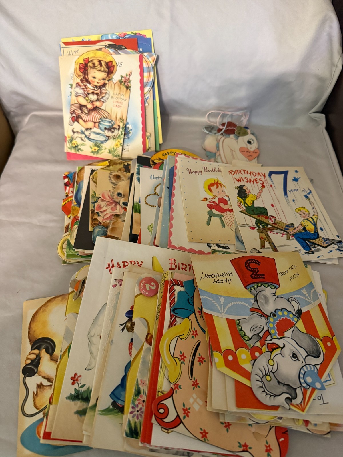 Vintage 1940S -1950s large lot Birthday Cards Vintage 1940S -1950s large lot Birthday Cards