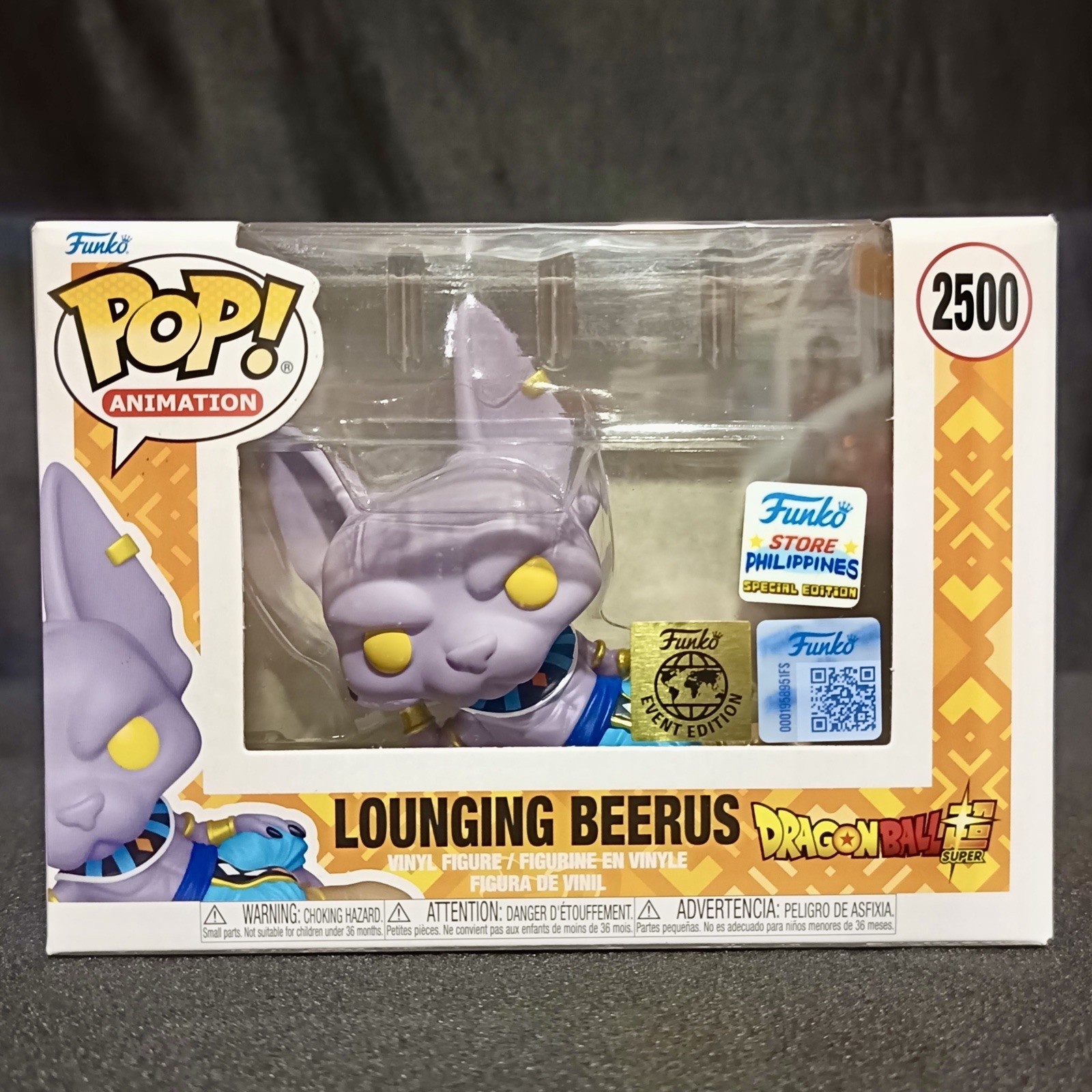 Funko POP Dragon Ball Super Lounging Beerus #2500 Global Edition Exclusive Funko POP Dragon Ball Super Lounging Beerus #2500 Global Edition Exclusive