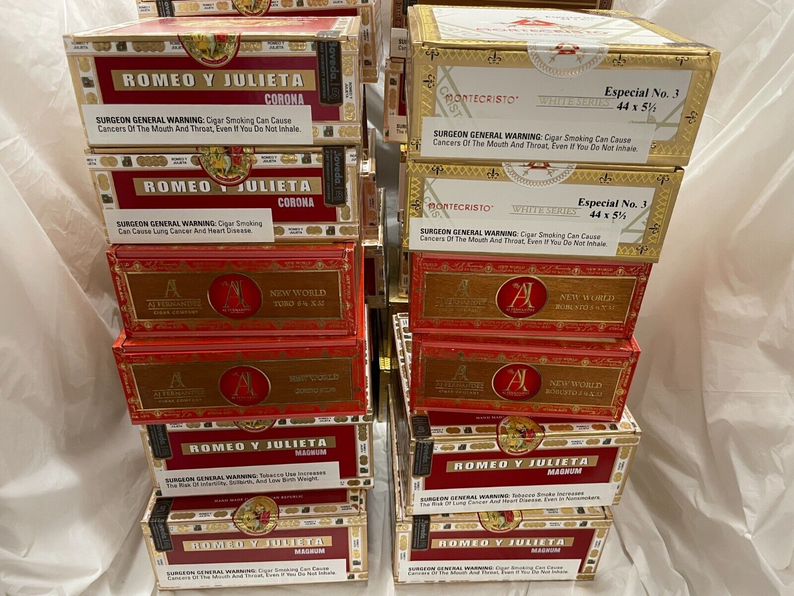 Lot of 12 Cigar Boxes - one dozen Random Select decorative hard board for craft