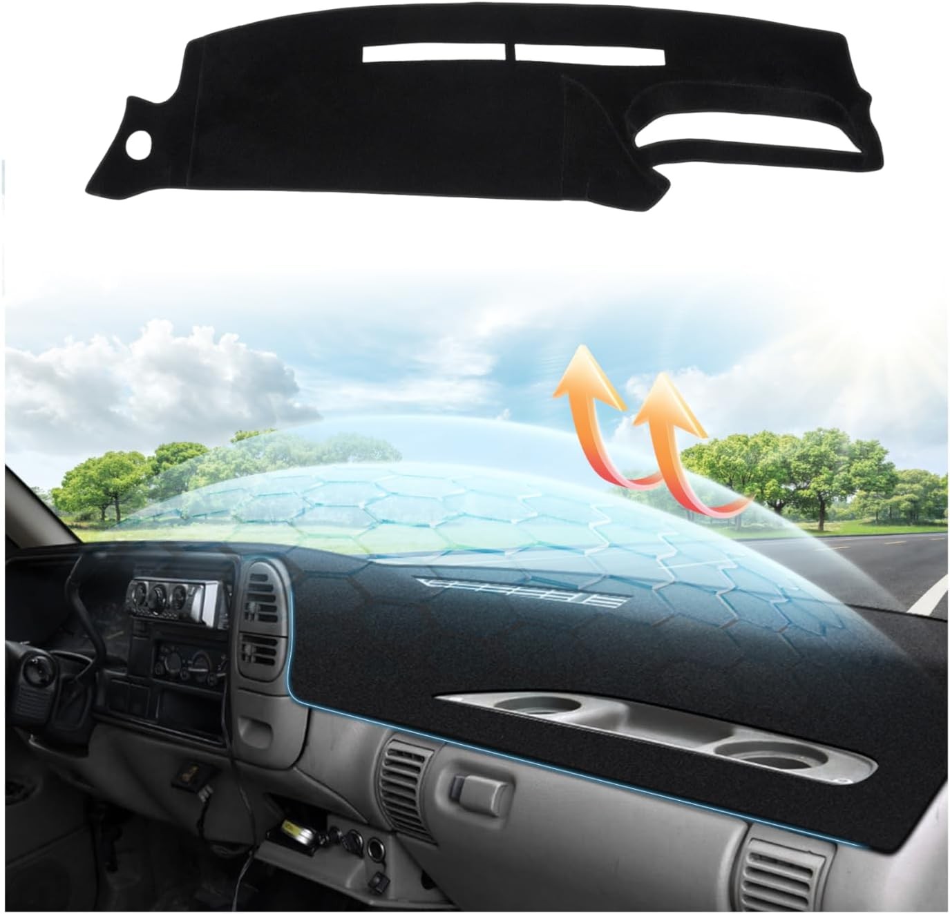 Dashboard Cover Mat for 1995 1996 Chevy Chevrolet Silverado C/K 1500 2500 3500&T Dashboard Cover Mat for 1995 1996 Chevy Chevrolet Silverado C/K 1500 2500 3500&T