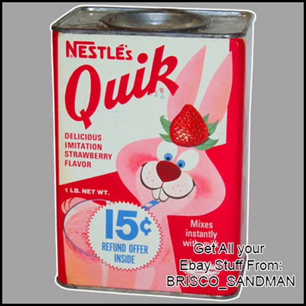 Fridge Fun Refrigerator Magnet NESTLE'S STRAWBERRY QUIK Can Retro Food Package Fridge Fun Refrigerator Magnet NESTLE'S STRAWBERRY QUIK Can Retro Food Package