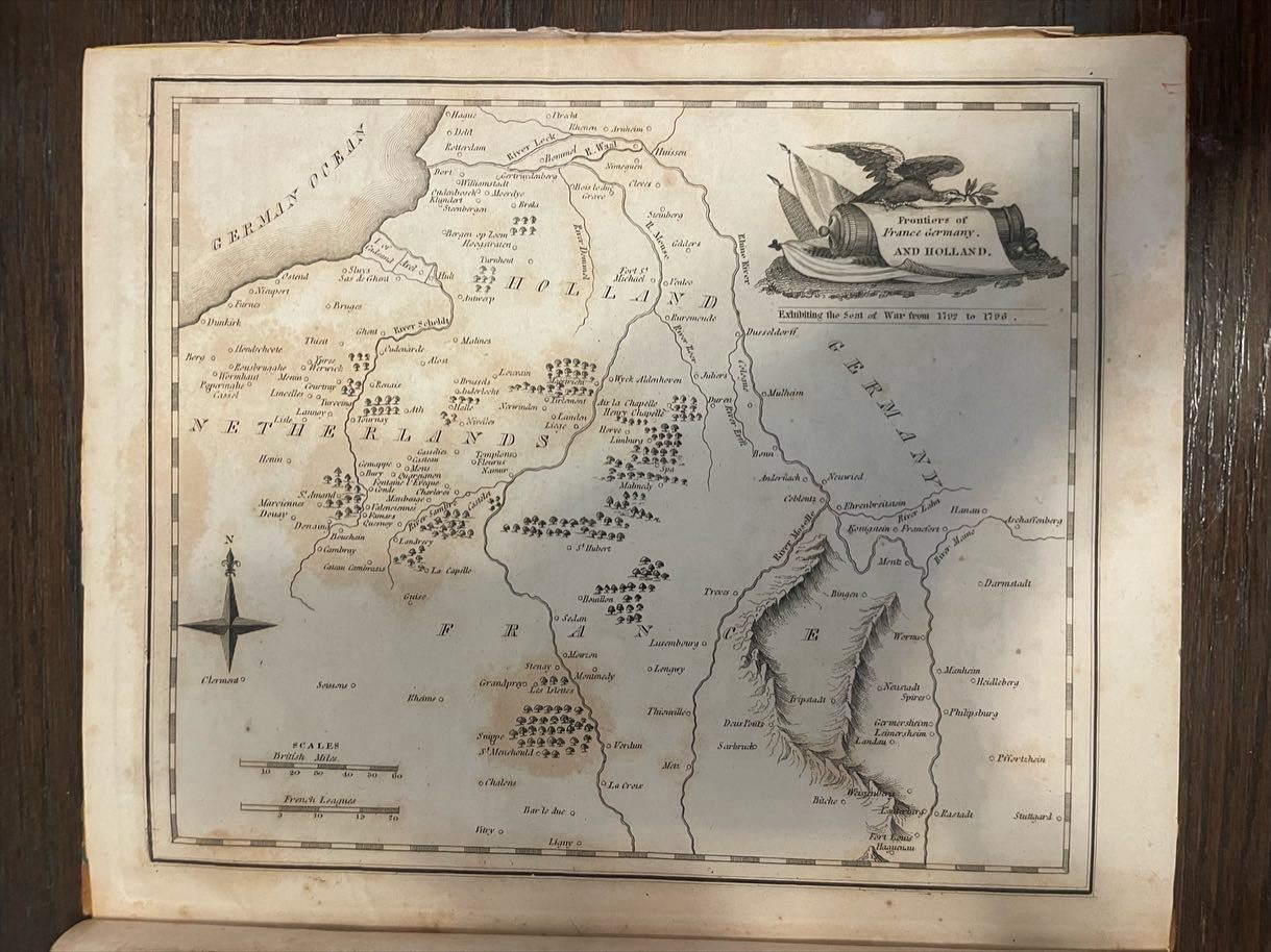 Rare Napolionic “Seat Of War Map” Civil War General Estate MAKE OFFER